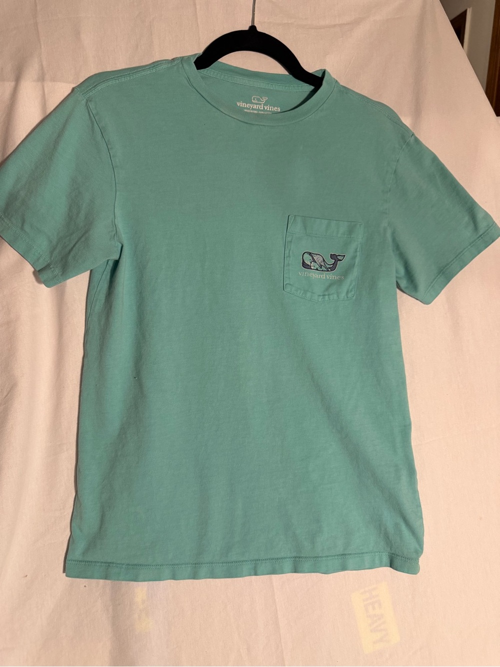 #362 Vineyard Vines Women's Pocket Tee in Aqua
